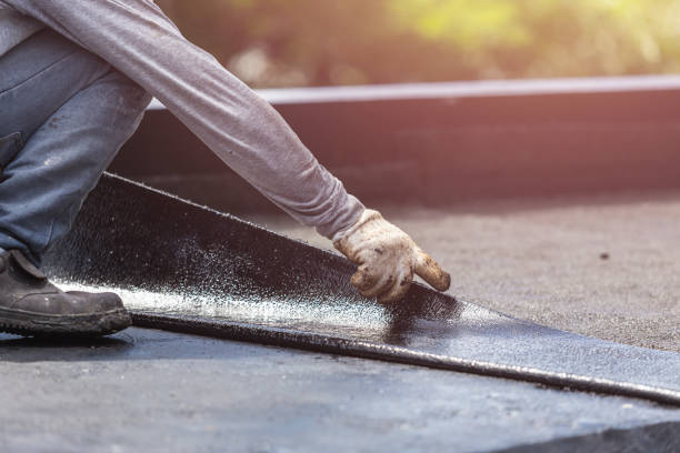Professional Basement Waterproofing technician working in Vernon, MI